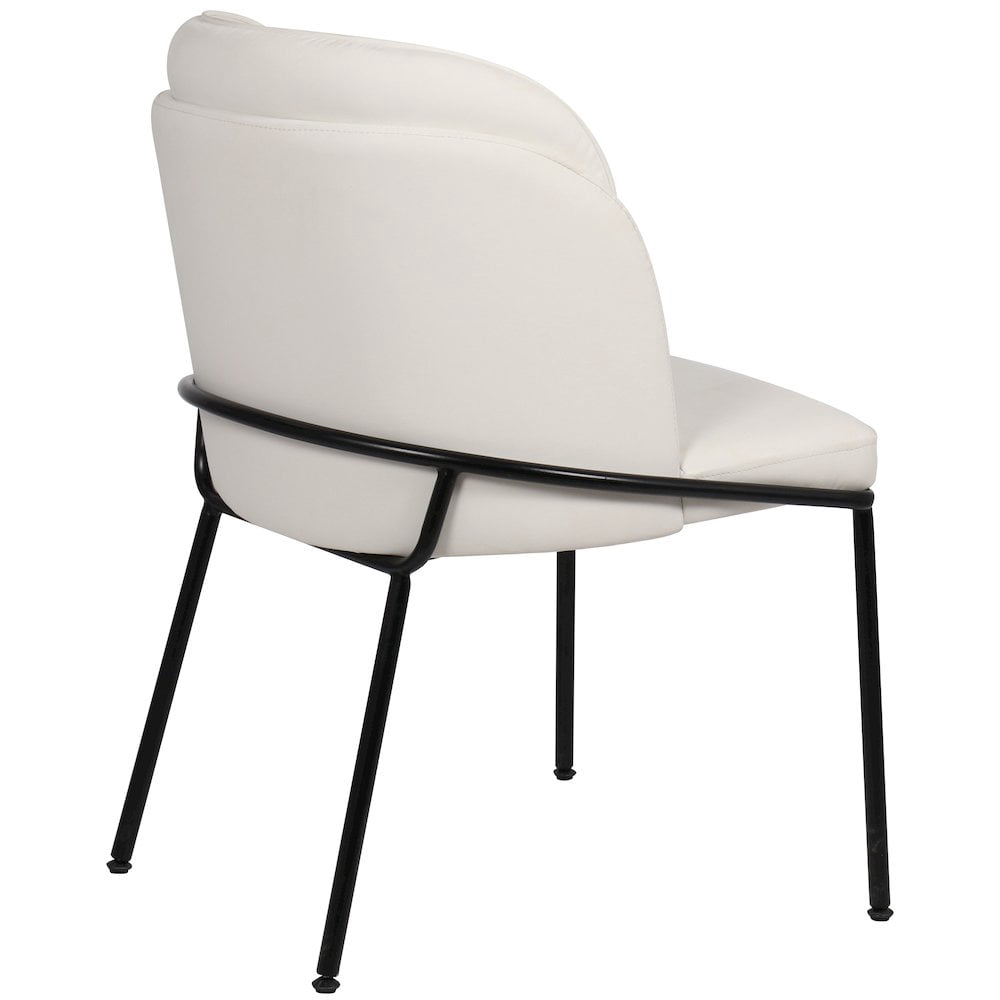 Meridian Furniture Jagger White Vegan Leather Dining Chair (Set of 2)
