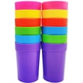 thumbnail image 5 of TORUBIA 12 Pack 13.5 Ounce Plastic Juice Tumblers for Kids, Unbreakable Juice Drinks Reusable Cup Portable Water Battles (Random Color), 5 of 7