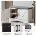 thumbnail image 4 of CONCETTA 28" Shoe Storage Bench with Cushion, Entryway Storage Cabinet with Adjustable Shelves, Shoe Organizer Bench for Bedroom Hallway, 4 of 10