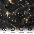 thumbnail image 4 of Flymme Queen Size Sheet Set,4 Piece Dreamy Moon & Star Bed Sheets Set for Man Women,Soft Microfiber Deep Pocket Bed Sheets for All Season, 4 of 8