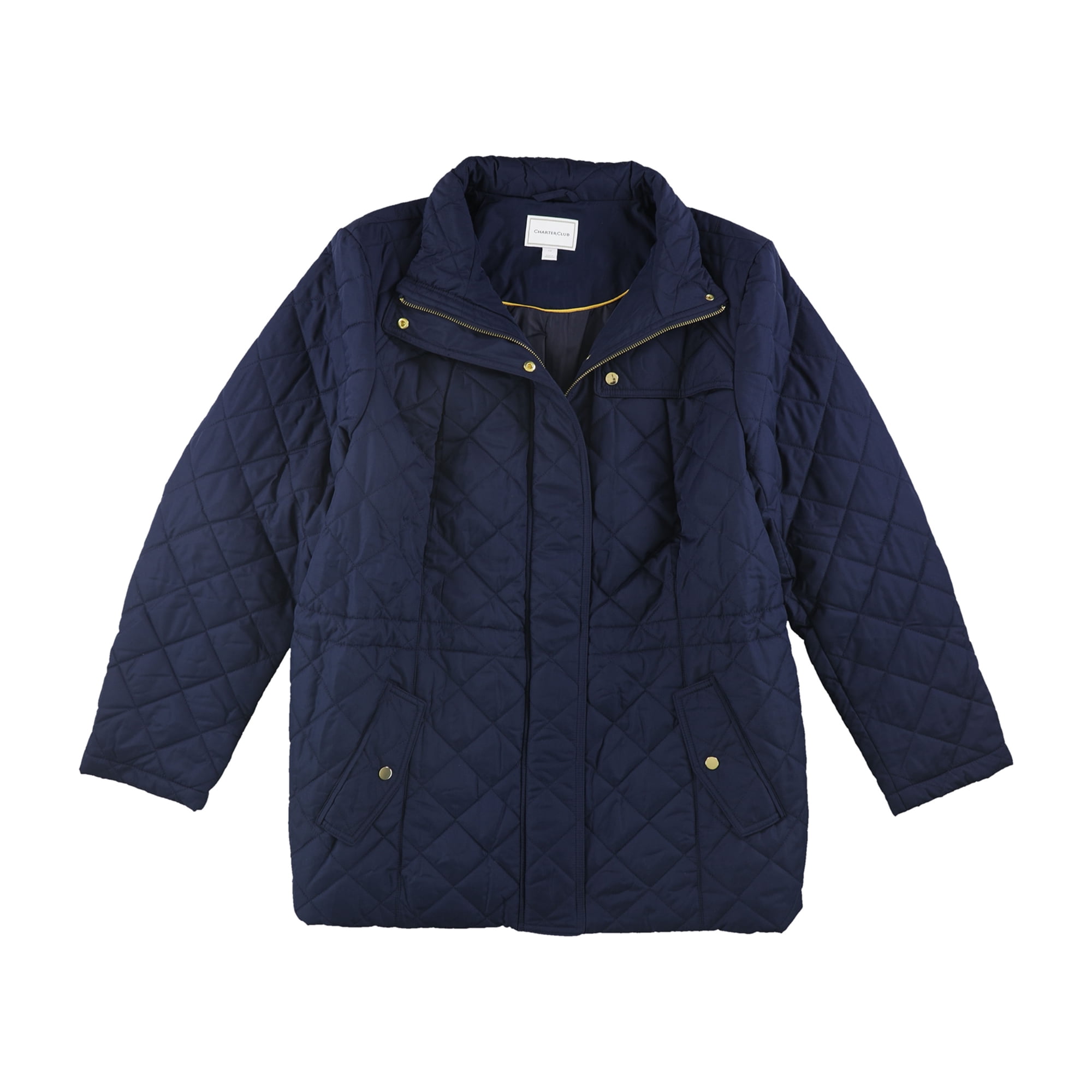 Charter Club - Charter Club Womens Core Quilted Jacket - Walmart.com ...
