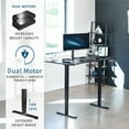 thumbnail image 2 of VIVO Electric 63" x 32" Stand Up Desk, Black Table Top, Black Frame, 2 of 8
