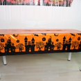 thumbnail image 3 of Halloween Plastic Tablecloth 54x72Inch, Castle Haunted House Design Party Cloth, Disposable Waterproof Rectangle Cover for Indoor Outdoor Buffet Dining Decor, 3 of 8