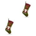 thumbnail image 2 of Cateissary Calcetín de Navidad a cuadros, decoración sin rostro, media no tejida de Navidad, bolsa colgante de caramelo, regalo de Año Nuevo Type2 NO2, 2 of 6