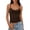 Brown, variant on Home Casual Women Loose Cotton Vest Removable Bra Breathable Solid Undershirt Brown XL