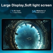 Android 14 Tablet, 10 Inch HD IPS Display, 12GB RAM, 128GB ROM, 1TB Expand, Octa-Core, 8000mAh Battery, 5G WiFi