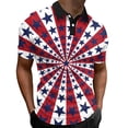 thumbnail image 1 of YDLCAFD Mode Hommes Printemps Été Décontracté Manches Courtes Col Rabattu T-Shirts Imprimés Haut Blouse, 1 of 5