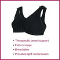 thumbnail image 2 of McKesson Surgical Bras, Light Compression Post-Surgical Bra - Black, 32 B/C/D, 1 Ct, 2 of 9