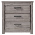 thumbnail image 4 of Camaflexi Rustic Nightstand 3-Drawer Night Stand Side Table & Organizer, Antique Gray, 4 of 11