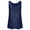 Navy, variant on Women Sequin Loose Fit Camisole Trendy Sleeveless Sparkle Cami Tank Tops Plus Size Crew Neck Summer Tunic Shirts Tees Hot Pink XL