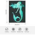 thumbnail image 2 of LHSHID HGOD DESIGNS Watercolor Mermaid Blanket Teal Color Ocean Mermaid Decor Blankets Soft Warm Throw for Women Birthday Home Living Room Decoration 60x80in, 2 of 7
