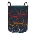 thumbnail image 2 of Kll Cartoon Sharks Waterproof Foldable Laundry Hamper Bucket With Handles For Storage Bin,Kids Room,Home Organizer (Medium), 2 of 8