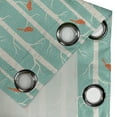 thumbnail image 5 of Ambesonne Nature Grommet Curtain, Dotted Tree and Birds, 50" x 54", Sea Green Orange, 5 of 6