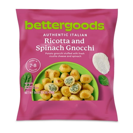bettergoods Ricotta and Spinach Gnocchi, 16 oz (Frozen)