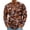 Brown, variant on Men's T-Shirt Long Sleeve Crew Neck Camo Tops Casual Soft Basic Tee Shirts