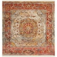 thumbnail image 6 of SAFAVIEH Vintage Persian Trina Traditional Polyester Area Rug, Saffron/Cream, 6' x 9', 6 of 10