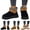 Black, variant on Suede Ankle Snow Boots for Women Water Resistant Platform Snow Booties Fleece Lined Winter Fuzzy Mini Boots White 6