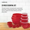 thumbnail image 2 of Farberware Pro 23 Piece Plastic Baking Set with Mixing Bowls, Red, 2 of 24