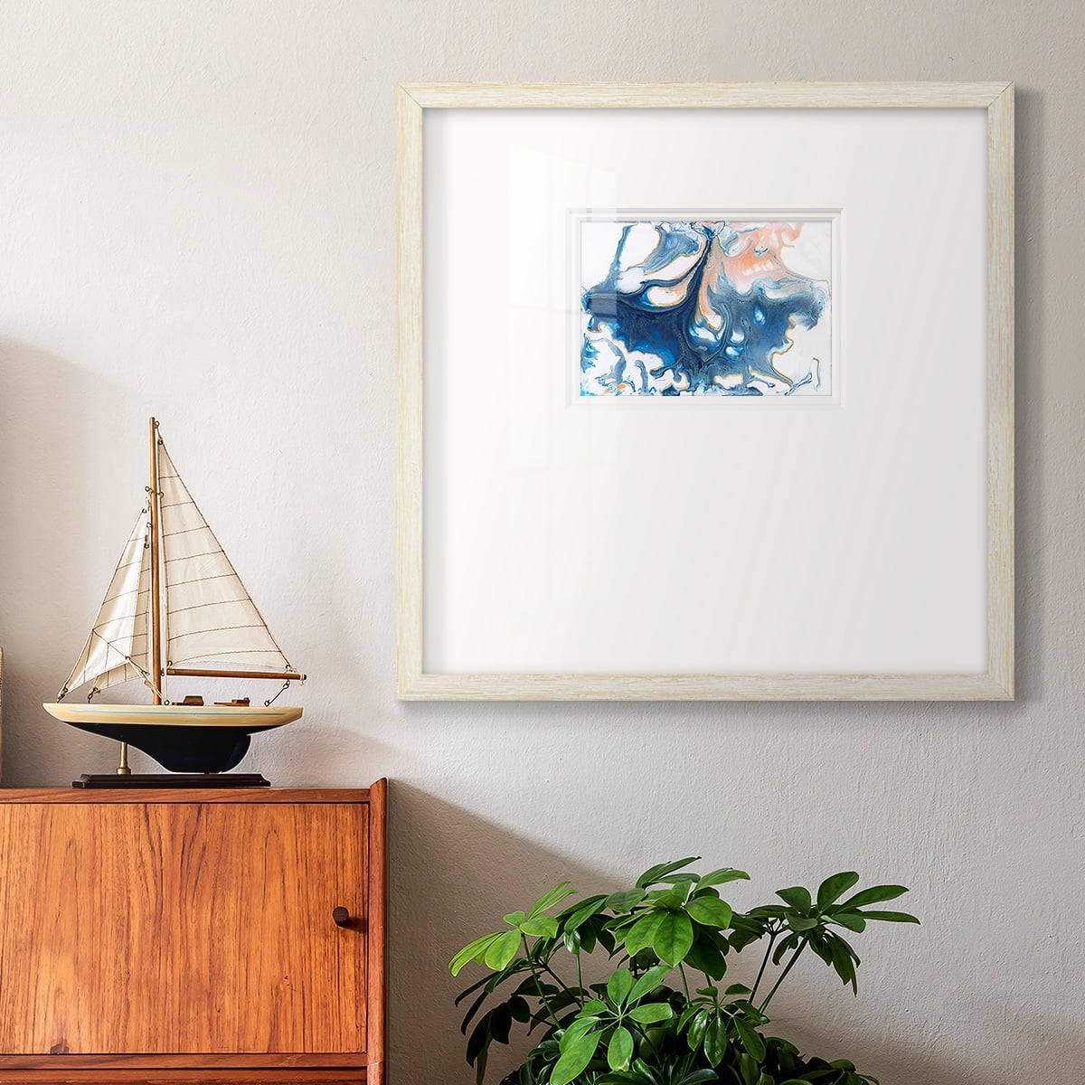 Dancing Blue IPremium Framed Print