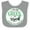 Heather and White, variant on Inktastic I Wear Green for Myself- Cerebral Palsy Awareness Boys or Girls Baby Bib