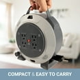 thumbnail image 6 of Black + Decker 20ft. Cord Reel 16AWG 4 Outlets, 6 of 8