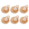 thumbnail image 3 of 30 Pcs Charm Kitten Laugh Sea Shell Hardcore Foot Chain Pendant Shoe Bag Accessories DIY JewelryGolden Seashell, 3 of 8