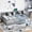 Gray, variant on Noble House Twin XL Wood Floor Bed with Storage Cabinets and USB Charging Station, Space Saving Design, Gray