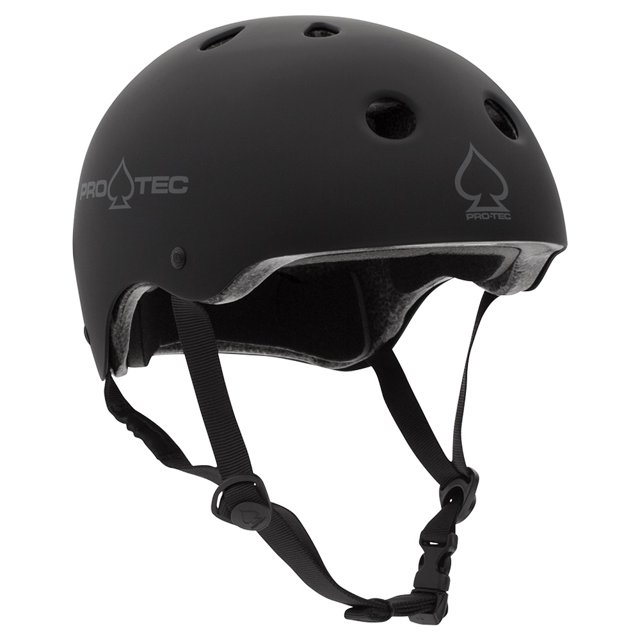 PRO-TEC - CLASSIC CERTIFIED MATTE BLACK SKATE HELMET- X-LARGE