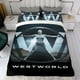 thumbnail image 4 of Westworld Conjunto de sábanas temático, trío de piezas, cómodo y amigable con la piel, diseño único, regalo de decoración para el hogar para familiares, amigos y fans,140cm *210cm, 4 of 6