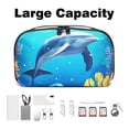 thumbnail image 3 of Dolphin Waterproof Oxford Fabric Storage Pouch for Electronic Devices - Cord Organizer, Hard Drive Bags, Canvas Storage Box Small, Charger Cord Organizer - 5.9x9.44x3.14 in, 3 of 6