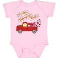 thumbnail image 3 of Inktastic It's my 1st Valentine's Day with Red Truck and Hearts Boys or Girls Baby Bodysuit, 3 of 5