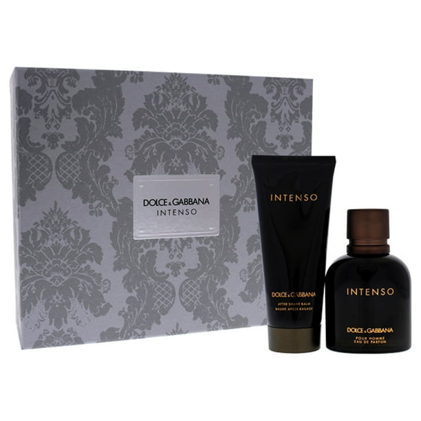 Intenso by Dolce and Gabbana for Men 2 Pc Gift Set 2.5oz EDP Spray, 3.3oz After Shave Balm