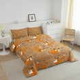 thumbnail image 2 of YST Cute Fox Comforter Set for Teens Orange Fox Bedding Set Wild Animals Bedding Home Decor for Kids Comforter Twin Size Plants Floral Quilted Duvet Set, 2 of 6