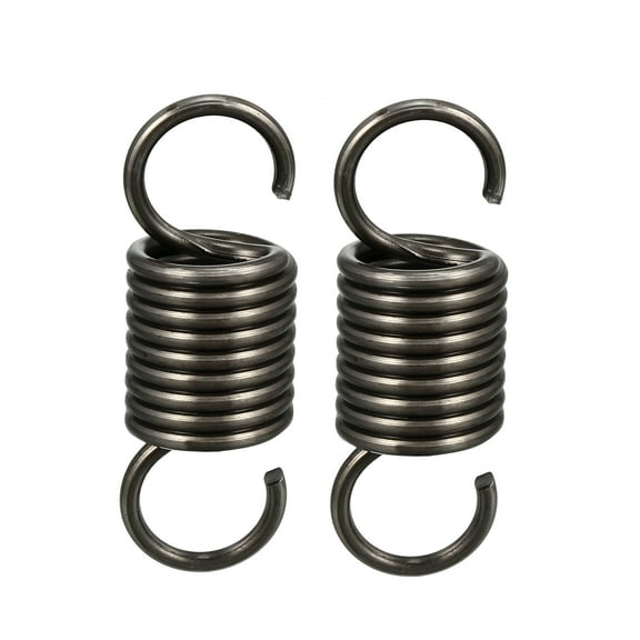 2.5x20x60mm Stainless Steel Small Dual Hook Tension Spring, 2 pcs