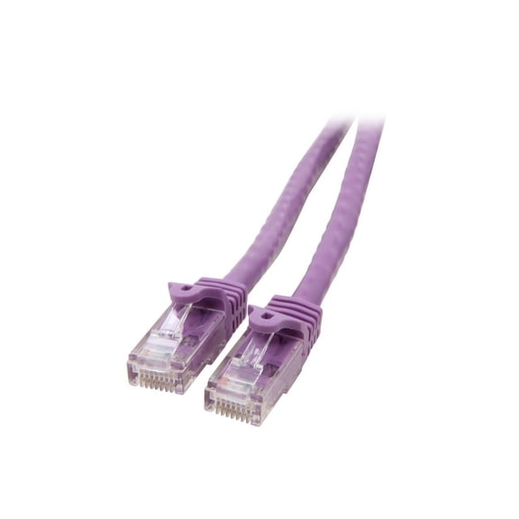StarTech 10ft CAT6 Ethernet Cable - Purple CAT 6 Gigabit Ethernet Wire -250Mhz 100W PoE RJ45 UTP Category 6 Network Patch Cord Snagless (N6PATCH10PL)