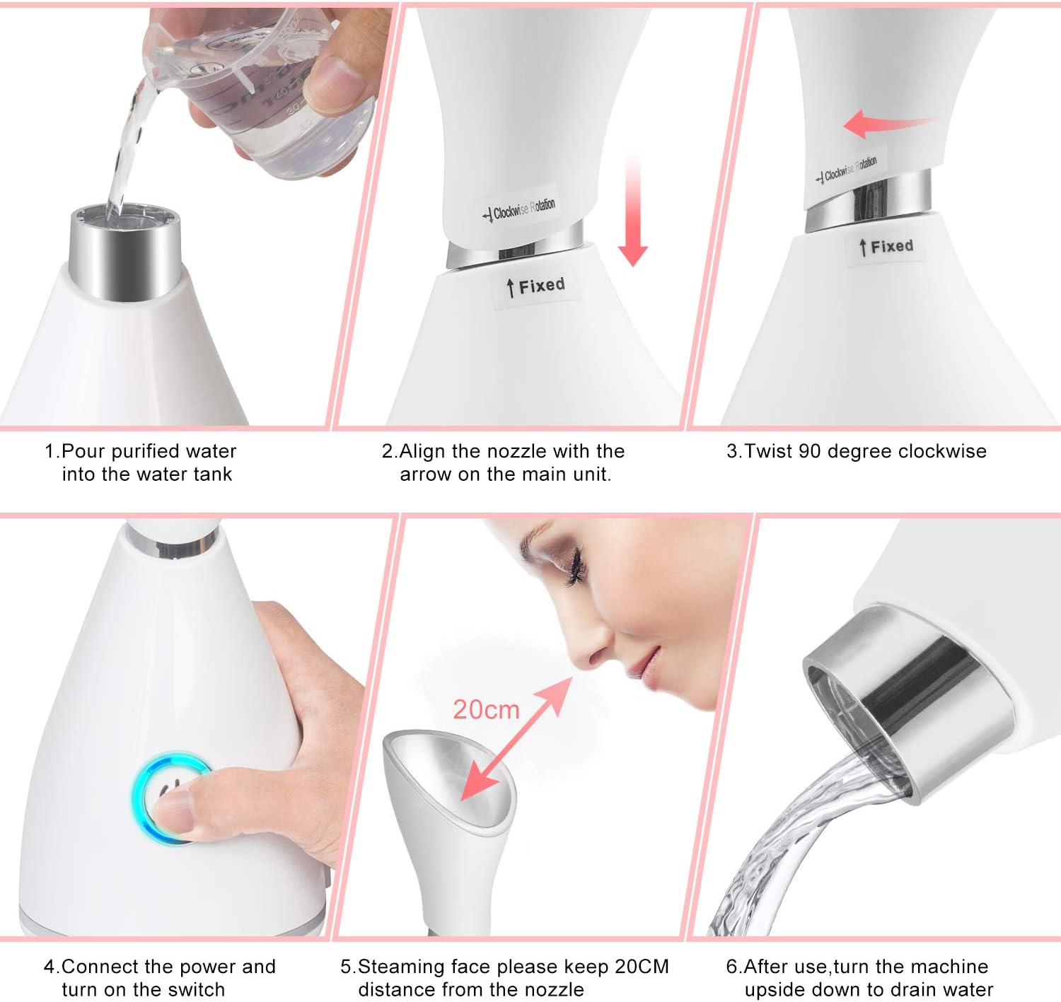 BN-LINK Portable Nano Facial Steamer photo 8