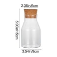 thumbnail image 2 of Lunxisen 2 Pcs Glass Tea Jar with Cork Lid Airtight Storage Container for Kitchen Pantry Organization, 2 of 8