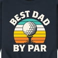 thumbnail image 3 of Instant Message - Best Dad By Par  - Men's Crew Neck Fleece Pullover, 3 of 6