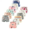 thumbnail image 5 of Esaierr Toddler Kids Girls Briefs Underwear 2-12Y Little Girls Shorts Panties 3 Pack Soft Four Corners Shorts Cotton Boyshort Underwear Baby Undies, 5 of 8