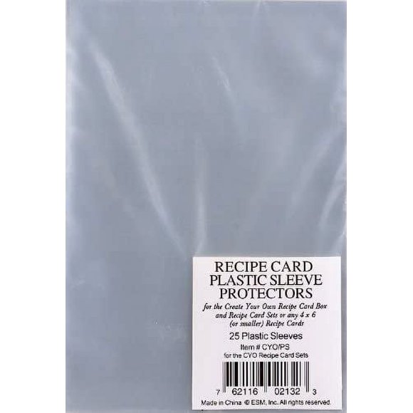 Recipe Card Sheet Protectors