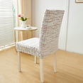thumbnail image 7 of Stretchable Office Desk Chair Slipcover Washable Polyester Seat Protector Cushion Cover For Home Workspace Coffee, 7 of 7