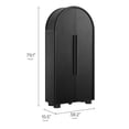 thumbnail image 3 of Modway Bellamy Contemporary Tall Arched Storage Cabinet in Black, 3 of 9