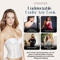 thumbnail image 5 of Dominique Annabel Strapless Lace Longline Bridal Bra #7749 - Plunge Front, Detachable Garters -Lingerie for Women, 5 of 6