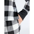 thumbnail image 4 of Joyspun Women’s Stretch Velour Long Sleeve Top, Pants, and Socks Pajama Set, 3-Piece, Sizes XS-4X, 4 of 5