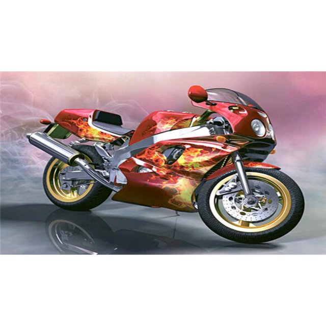 Cuadros Decorativos Moto DIY taladro redondo completo diamante pintura mosaico diamantes de imitación Sywqhk Nuevos Originales