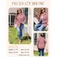 thumbnail image 3 of Zeagoo Women's Plus Size Button Down Shirts Long Sleeve Collared Casual Shirt Office Work Blouse Tops, 3 of 5