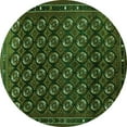 thumbnail image 1 of Ahgly Company Indoor Round Oriental Green Industrial Area Rugs, 6' Round, 1 of 4