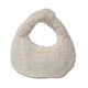 thumbnail image 2 of Bolso de felpa para mujer, ligero y moderno, tipo bandolera, tipo bola de masa. Blanco, 2 of 7