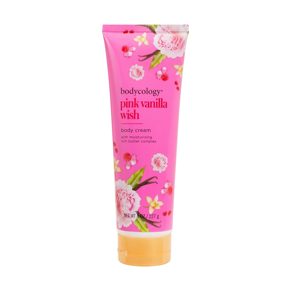 bodycology Pink Vanilla Wish Moisturizing Body Cream, 8 Oz. Walmart