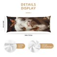 thumbnail image 3 of Fotbe Cow With Butterflies Funda para Almohada Corporal con Diseño, Funda de Microfibra Ultrasuave de 20x54 Pulgadas, Ropa de Cama Elegante, 3 of 7